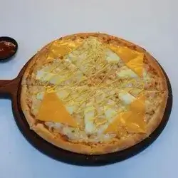 Four Types of Cheese Pizza