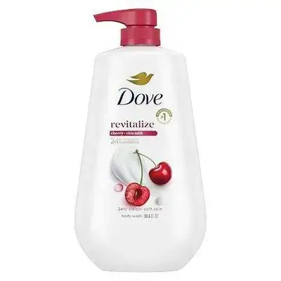 Dove Body Wash Cherry & Chia Milk 30.6 oz Pump, Sulfate Free
