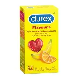 durex flavours coloured and flavoured condoms _ 12 condoms