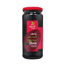 Wadi Food Black Olives Pitted 340g