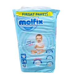 Molvikish Diapers No. 4 62 pieces