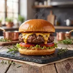 Meat Burger with Cheese
