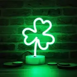 LED MODELING LAMP 3 LEAF CLOVER WITH STAND