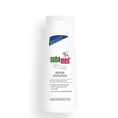 Hair Care Repair Shampoo for Dry Damaged Hair 200ml _ Sebamed
