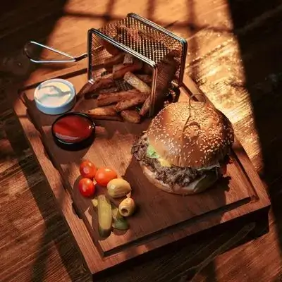 Pulled Beef Burger Single
