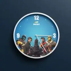 Gaming Wall Clock Fortnite