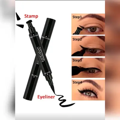 HANDAIYAN 2-In-1 Eyeliner Waterproof - Black