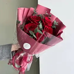Russian Design Red Rose