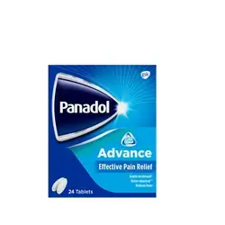 Panadol Advance 500mg paracetamol 24 tablets