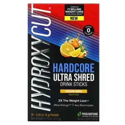 Hydroxycut Hardcore Ultra Shred Tangerine Mimosa 20packets