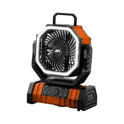 AG Vortex Portable Cooling Fan with 20000mAh Power Bank - Orange