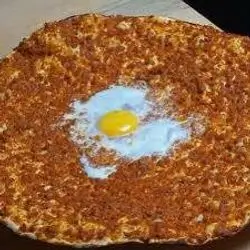 Lahmacun Double with Egg