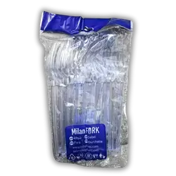 Large silver foodpack forks, 20 pieces