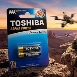 Toshiba Alpha Power AAA Super Alkaline Batteries.