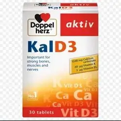 kald3 for stronge bones , muscles and nerves 1548mg calcium carbonate  30tablets_ doppel herz