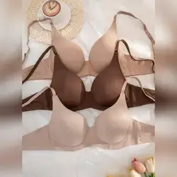 1pc Women Solid Color Underwire-Free Comfortable Bra - 75B