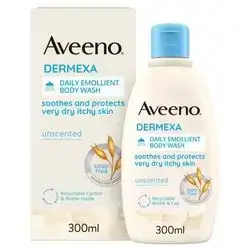 aveeno dermexa daily emollient body wash 300ml