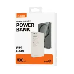 Recci 5000mAh Magnetic Power Bank PD 20W [CCC Certified] (RPB-W35)