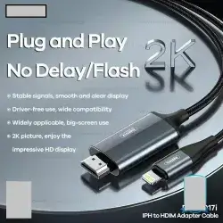 REMAX RC-C017i IPH TO HDMI Yeelin Series Cable - Cable - IPH TO HDMI Cable - Hdmi Cable