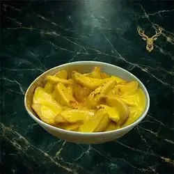 پەتاتەی وێجز لەگەڵ سۆسی شیدەر