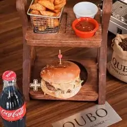 Qubo Burger With Mushroom
