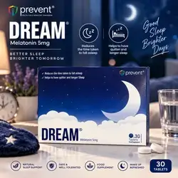 Prevent DREAM® Melatonin 5 mg – 30 Tablets