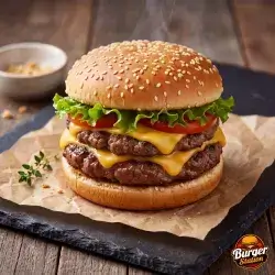 Double Cheese Meat Burger