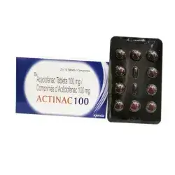 actinac 100mg ,20tabs- painkiller and muscle relaxant