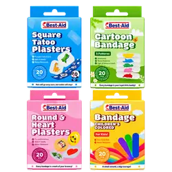 Bandage for Kids Random Type 1Pcs×20 Strips _ Best-Aid