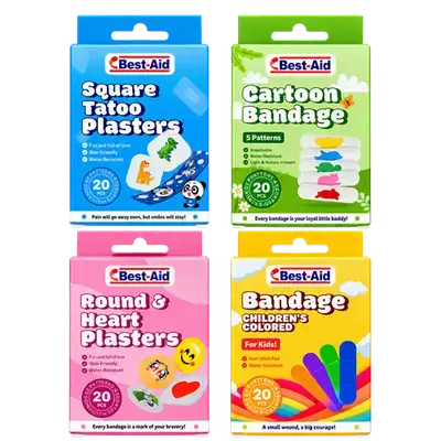 Bandage for Kids Random Type 1Pcs×20 Strips _ Best-Aid