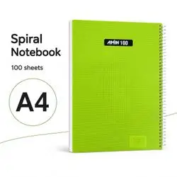 NOTEBOOK A4,100 sheet ,plastic cover.