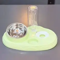 Double Cat Bowls Water & Food Bowl Set 
