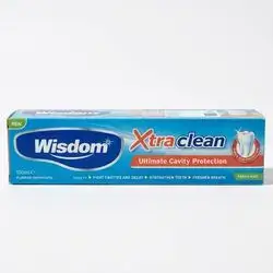 Wisdom xtra clean ultimate cavity protection toothpaste 100ml