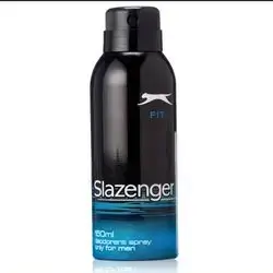 slazenger 150ml deodorant spray cools and re-energises only for men