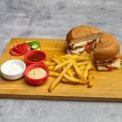 Double Cheese Chicken Burger
