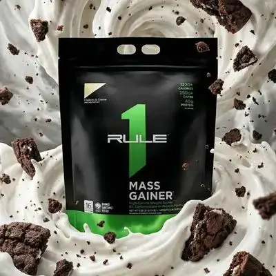 R1-Mass Gainer High Calorie Weight Gainer-Cookies and cream 5.18 kgs