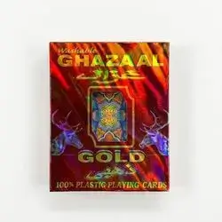 Ghazaal Gold Double 100% All Plastic Playing Cards