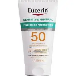 Eucerin Sun Sensitive Mineral Sunscreen Lotion SPF 50 with Zinc Oxide Protection