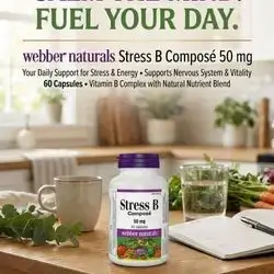 Stress B Composé 50mg webber naturals (60 capsules)