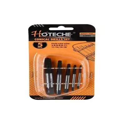 5Pcs Conical Drills Set