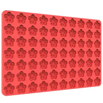 lovely flower 70-Cavity Silicone Mold, Plum Blossom Shaped