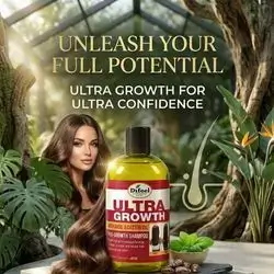 Difeel Ultra Growth with Basil & Castor Oil Pro-Growth Shampoo
