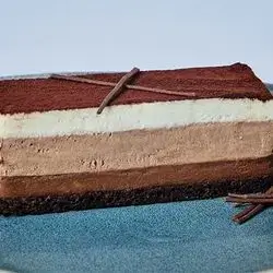 Triple Chocolate Cake Slice
