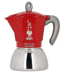 Moka inductton red 6 cup