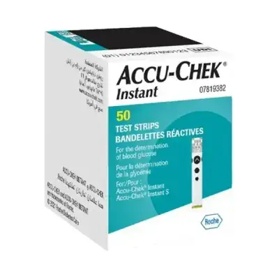 Accu-Chek Instant Blood Glucose Test Strips, 50 pieces
