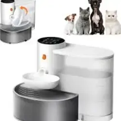 Smart Pet Water Fountain With Large Capacity: Equipped With A Large 3-liter Water Tank, This Smart Cat Water Fountain Meets Your Pet's Drinking Needs For Up To A Week. Whether You're Away For A Few Days Or On A Longer Trip, You Won't Have To Worry About Your Pet Running Out Of Water. Simply Adjust The Settings And Enjoy Easy Hydration For Your Pet. Wireless With Long Battery Life: This Wireless Cat Water Fountain Features A High-capacity Rechargeable Battery That Lasts Up To 180 Days On A Single Charge. Free From The Constraints Of Wires, You Can Place The Smart Cat Fountain Anywhere In Your Home Without Worrying About Tangled Cords Or Your Pet Chewing On Them. Convenience And Safety In One. Smart Alarm For Added Security: The Cat And Dog Water Bowl Dispenser Comes With Built-in Alarm Reminders. If The Water Tank Is Not Installed Correctly, It Will Sound An Audible Alert To Prevent Water Outages. In Addition, This Gravity-operated Pet Water Dispenser Will Alert You When The Water Level Is Low Or The Septic Tank Is Full, Prompting You To Refill Or Clean It Promptly To Prevent Overflow And Ensure Your Pet Always Has Access To Clean Water. The Detachable Design Makes Cleaning The Water Tank And Septic Tank Easy. With Its Ultra-quiet Operation, This Pet Water Dispenser Ensures Your Pet Can Drink Peacefully, Day Or Night, Without Disturbing The Rest Of The Household. Its Cordless Design Is Ideal For Any Pet-friendly Home, Providing A Safer And Healthier Water Source For Your Furry Friends. Automatic Water Dispenser For Cats.