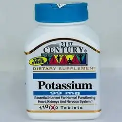 21CENTURY Potassium 99mg 110tablet