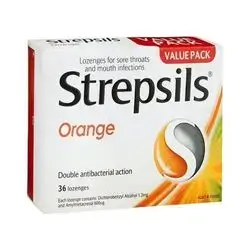strepsils orange with vitamin C 100mg