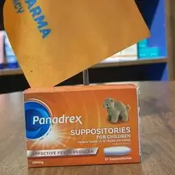 panadrex suppositories for children from 6 years to 12 years paracetamol 250mg 10 suppositories