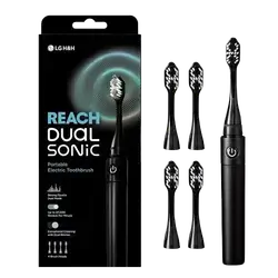 Reach Dual Sonic Portable Electric Toothbrush Black _ LG H&H